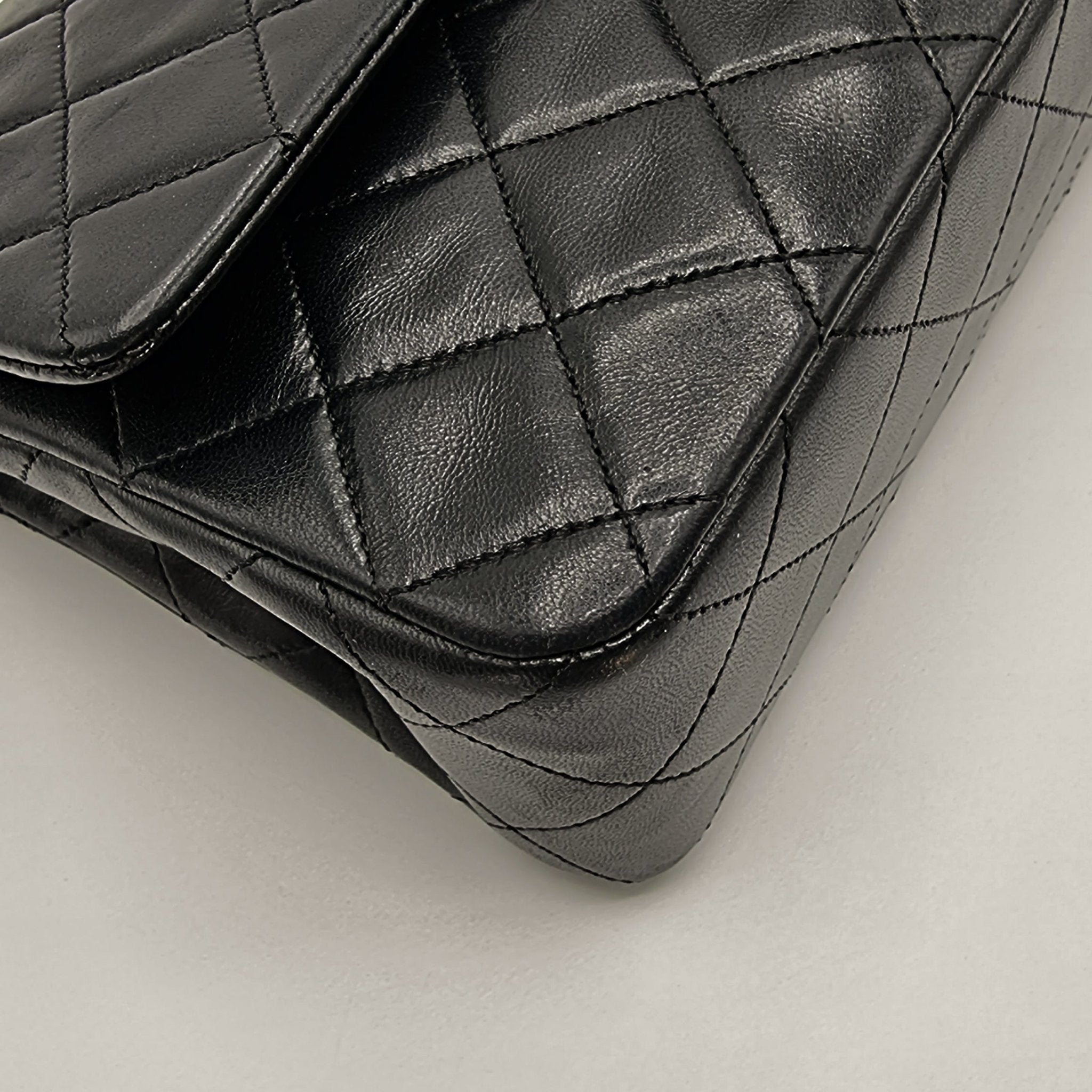 Double Flap 1989-1991 Black Lambskin Small