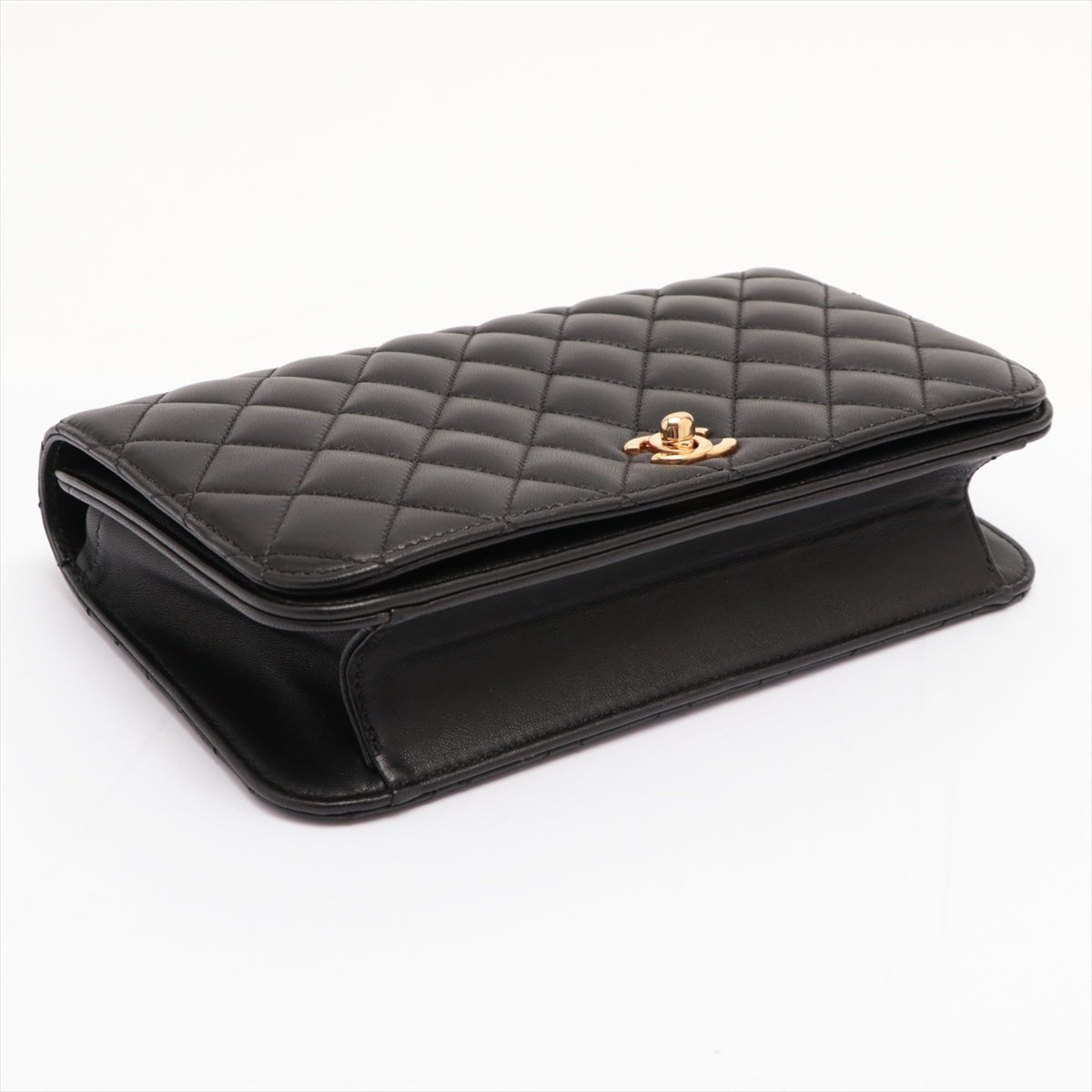 Full Flap Matelasse Lambskin leather Gold Metal