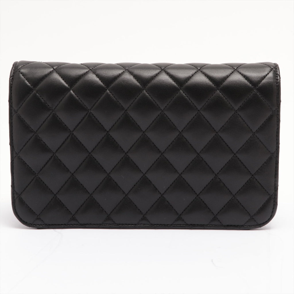 Full Flap Matelasse Lambskin leather Gold Metal