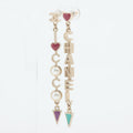 Multicolour Metal & Faux Pearls