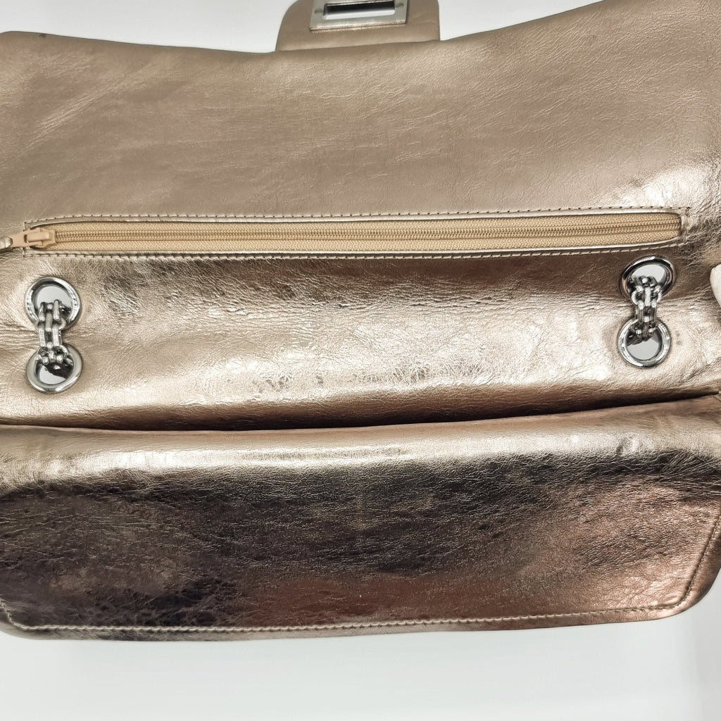 Reissue Double Flap Lambskin Leather