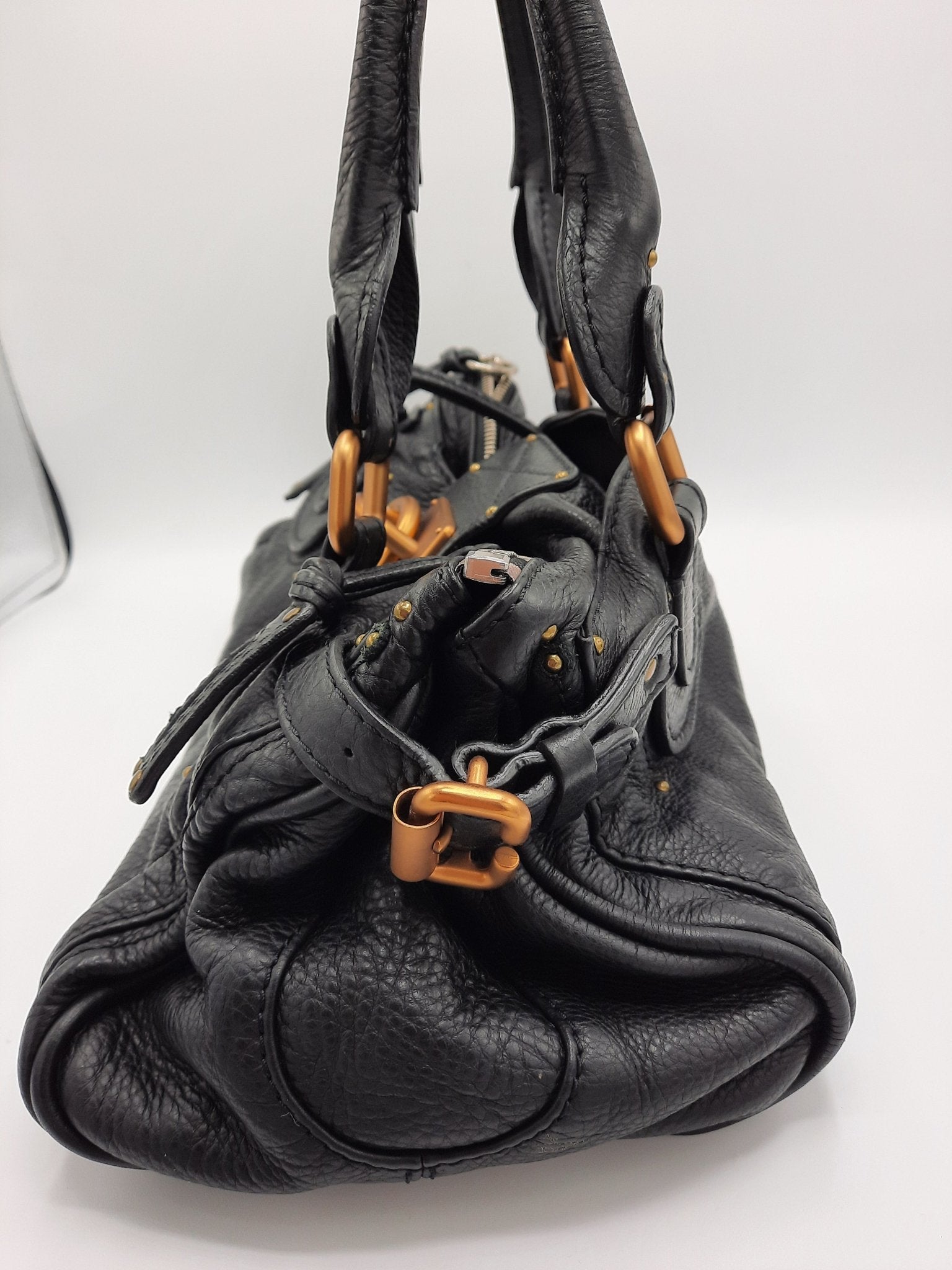 Chloe Paddington Medium Black Leather