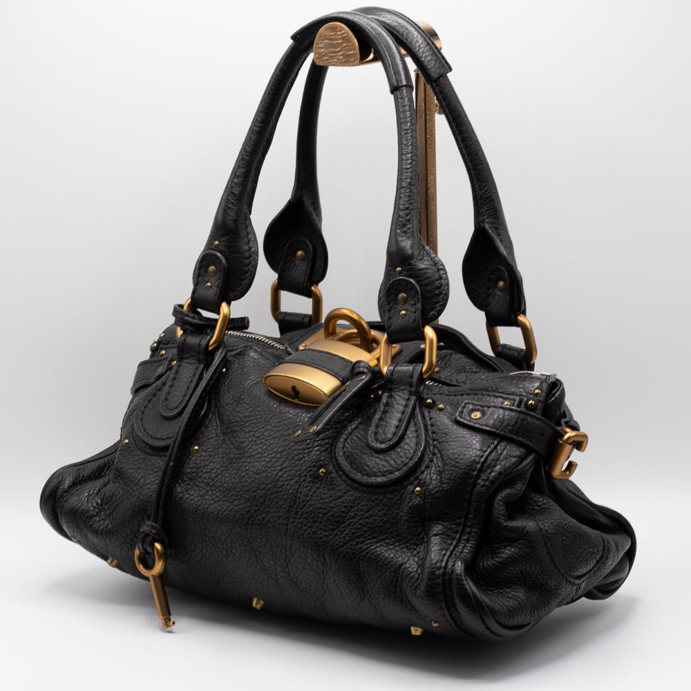 Chloe Paddington Medium Black Leather