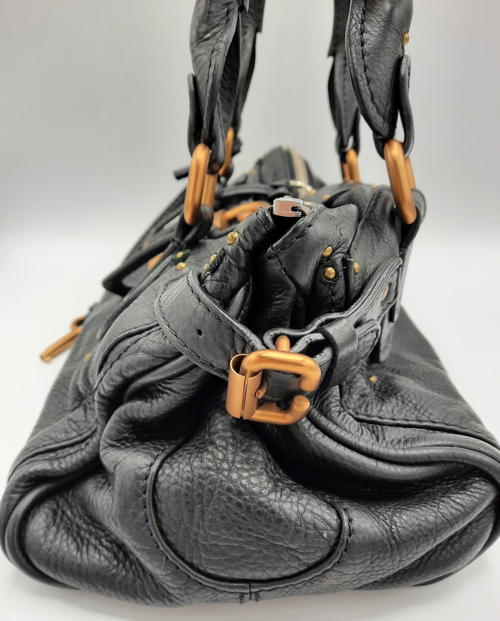Chloe Paddington Medium Black Leather