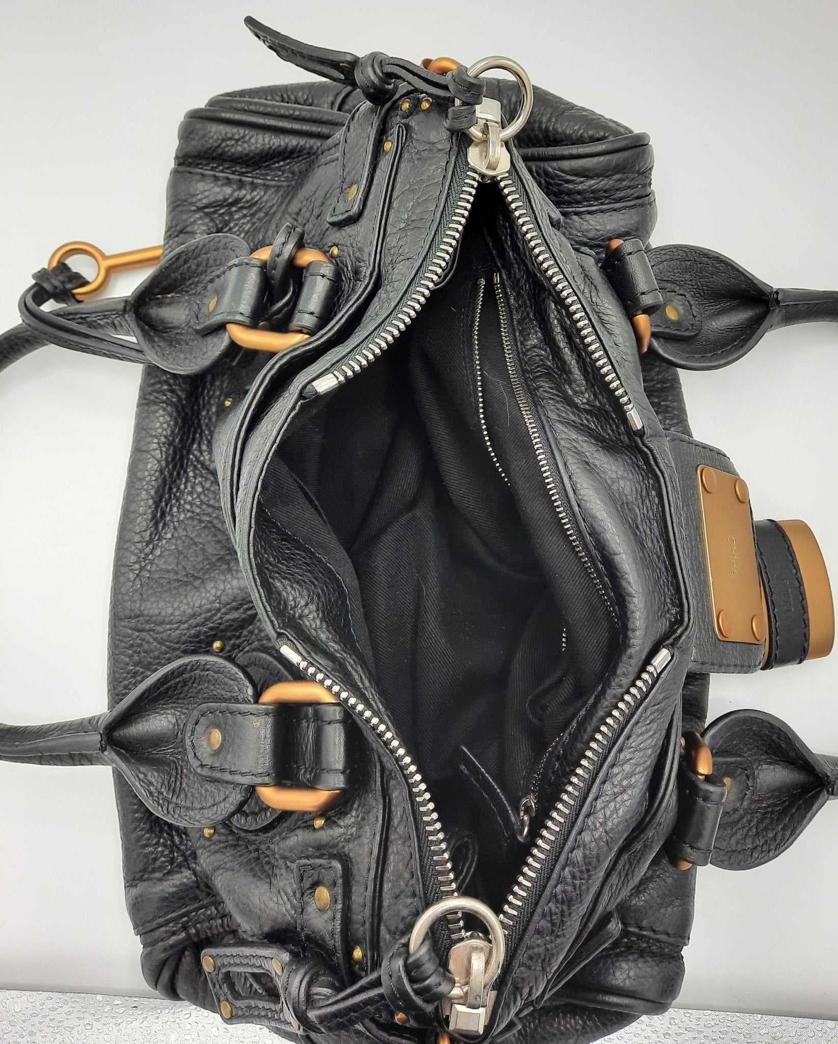 Chloe Paddington Medium Black Leather