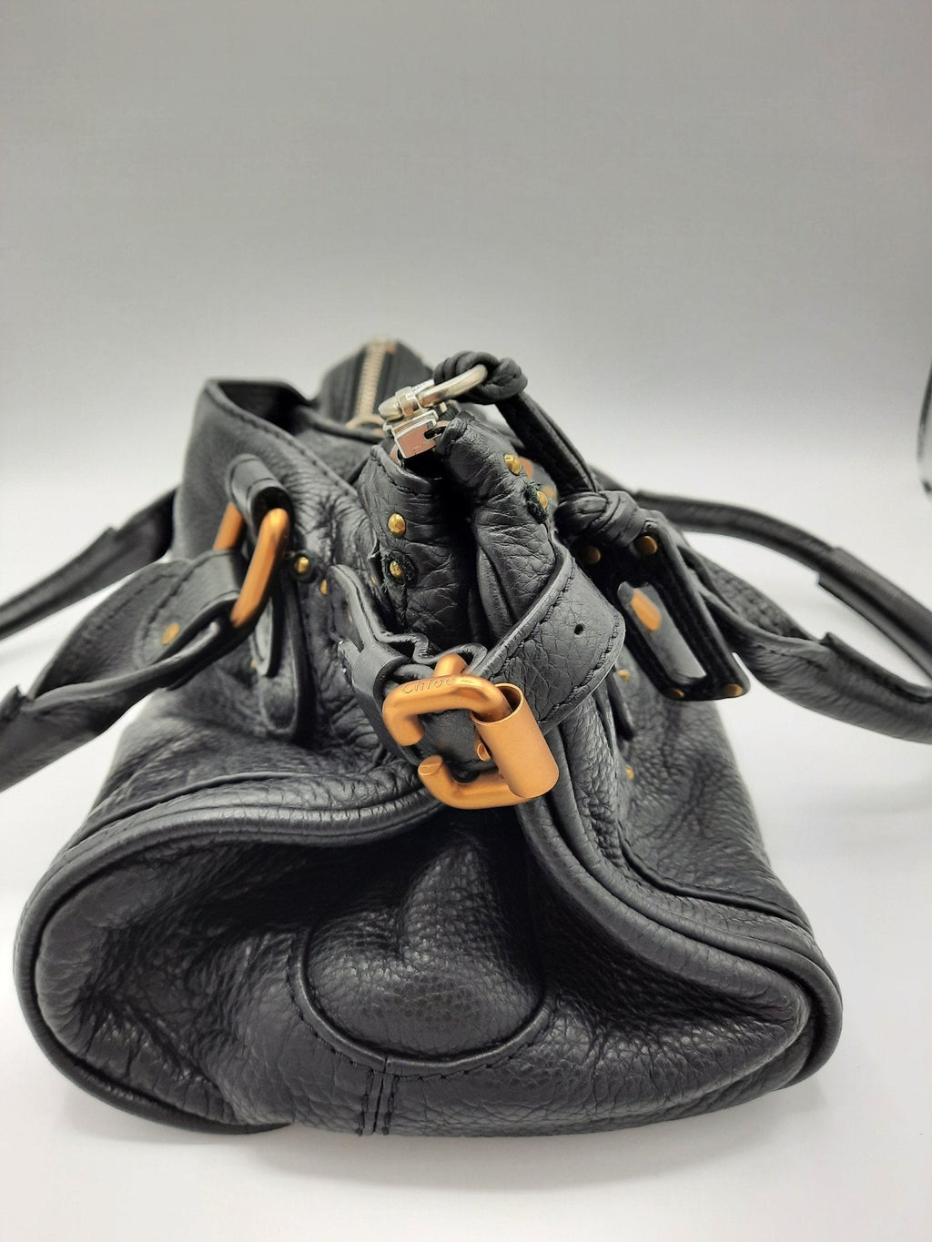 Chloe Paddington Medium Black Leather