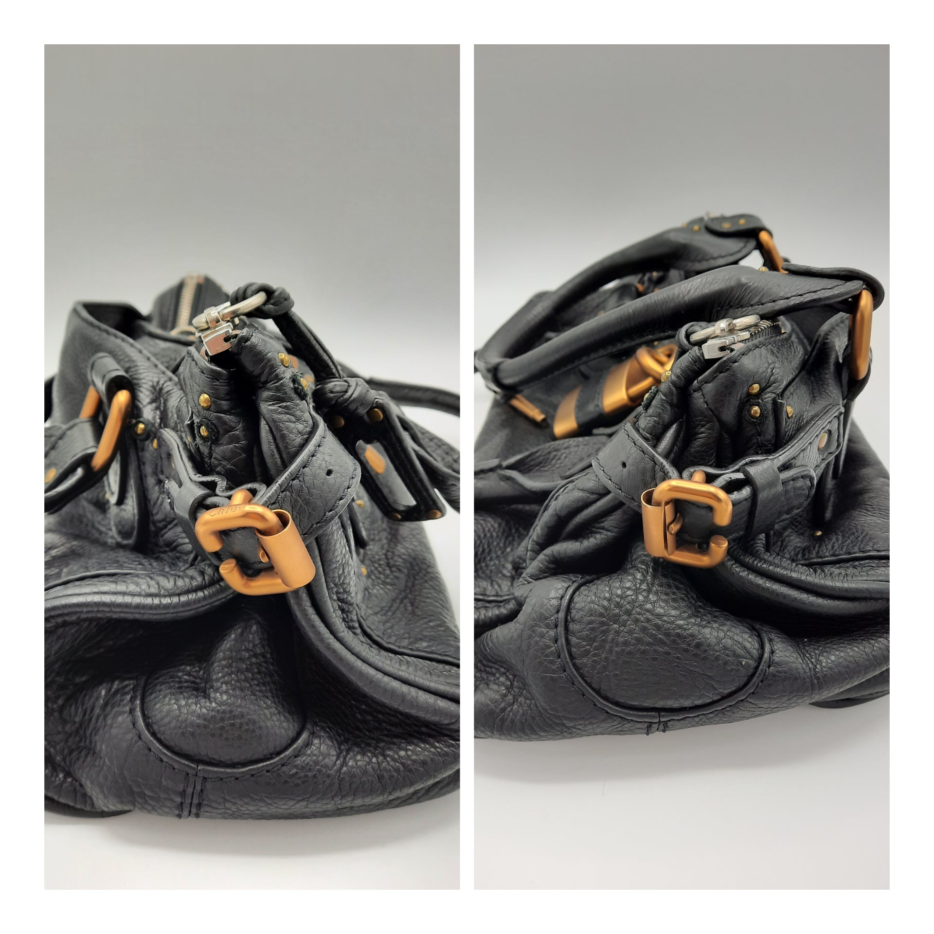 Chloe Paddington Medium Black Leather