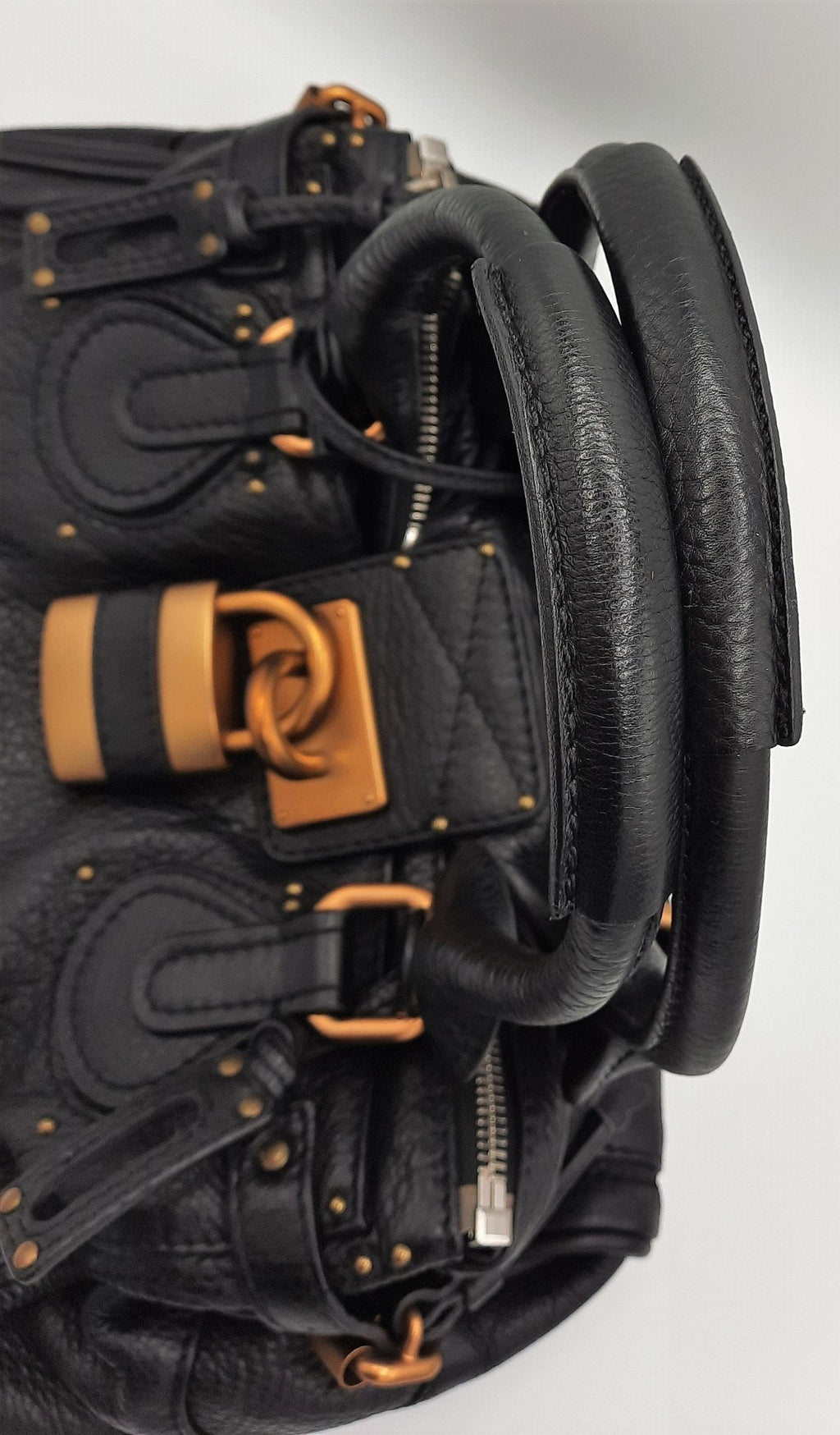Chloe Paddington Medium Black Leather