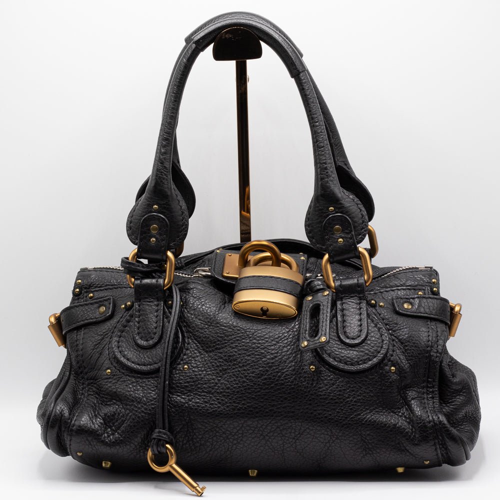 Chloe Paddington Medium Black Leather