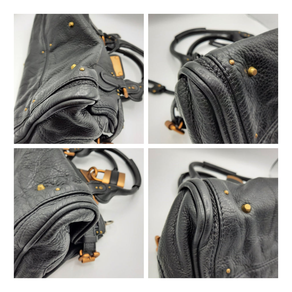 Chloe Paddington Medium Black Leather