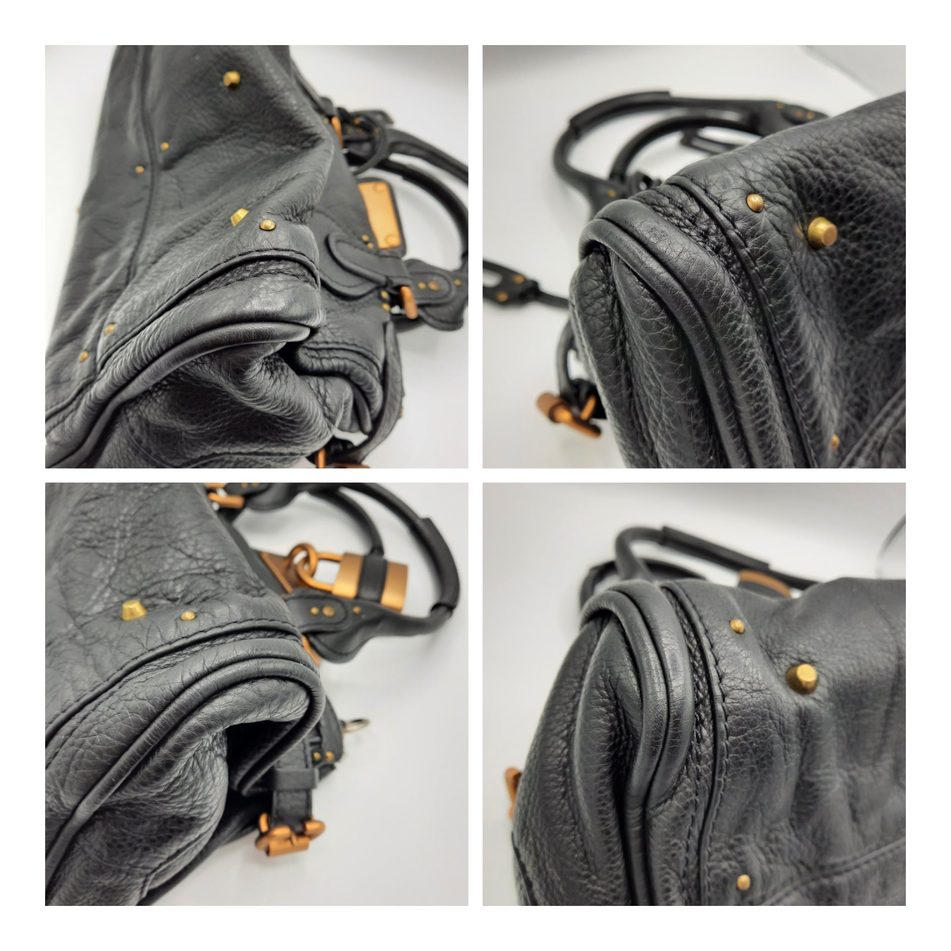 Chloe Paddington Medium Black Leather