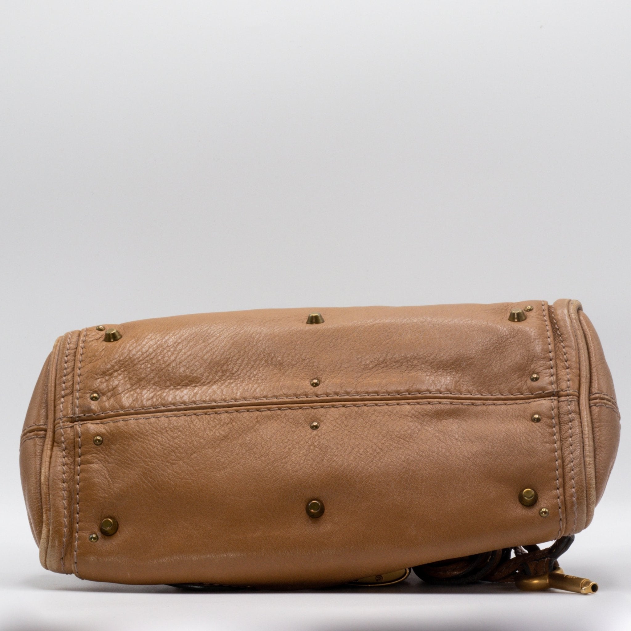 Paddington Mini Beige Leather