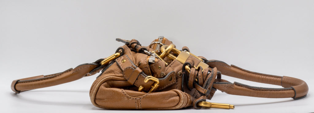 Paddington Mini Beige Leather