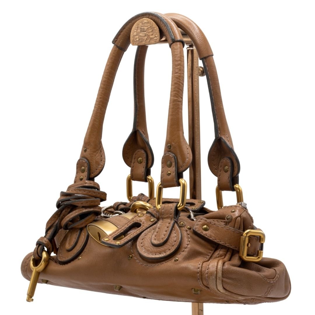 Paddington Mini Beige Leather