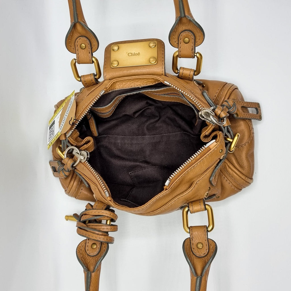 Paddington Mini Beige Leather