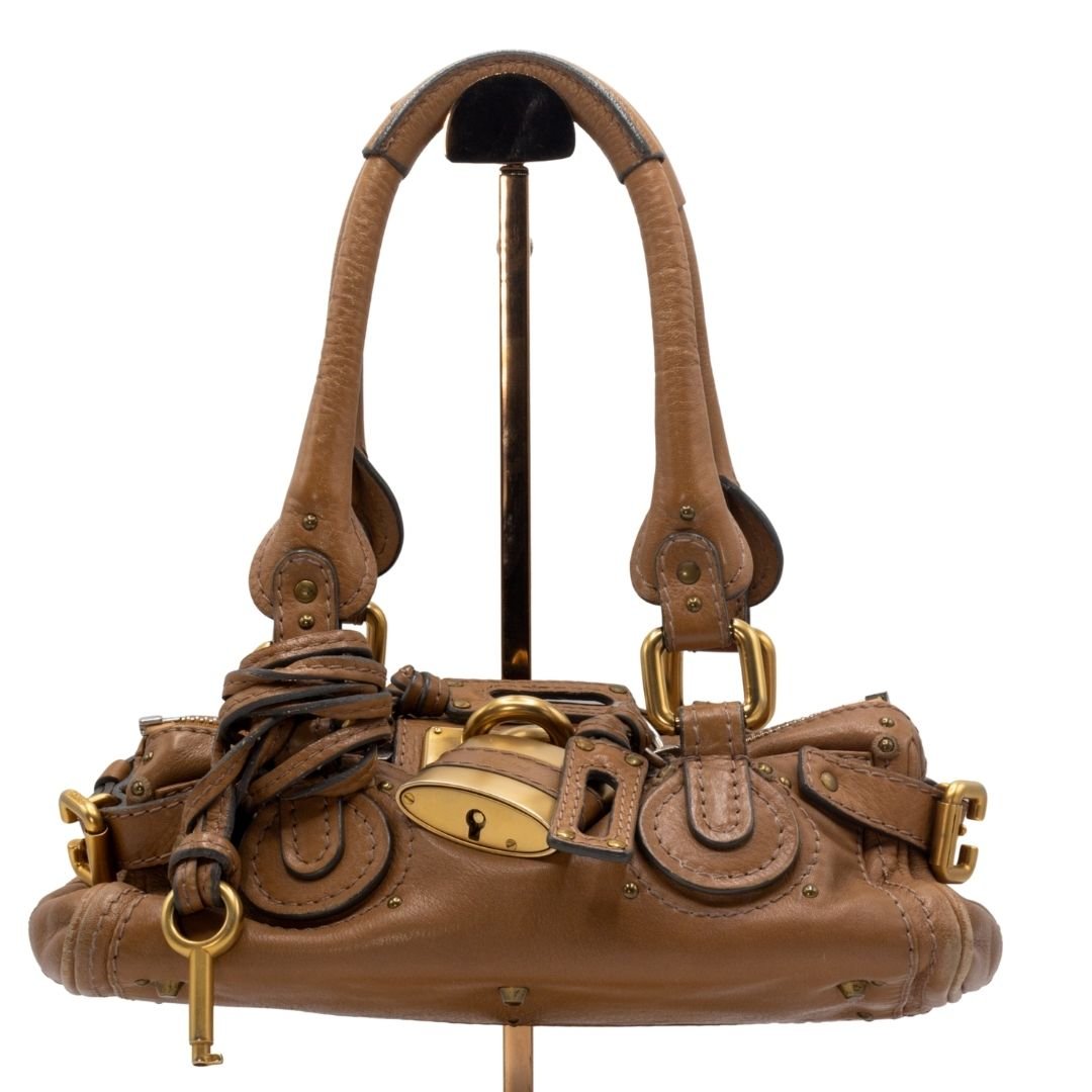 Paddington Mini Beige Leather