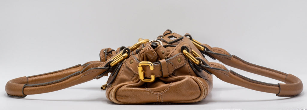Paddington Mini Beige Leather