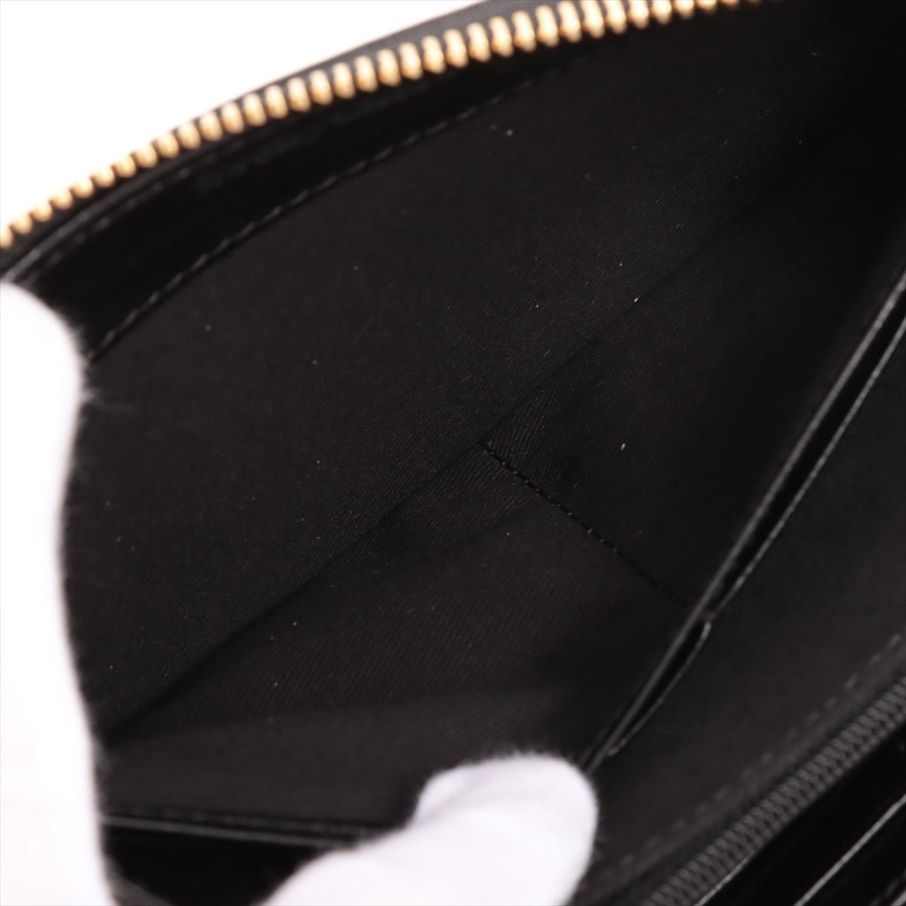 See by Chloe Round-Zip Black Leather Wallet
