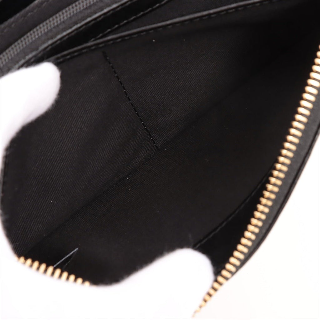 See by Chloe Round-Zip Black Leather Wallet