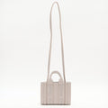 Woody Mini Leather Pink 2-Way Tote Bag