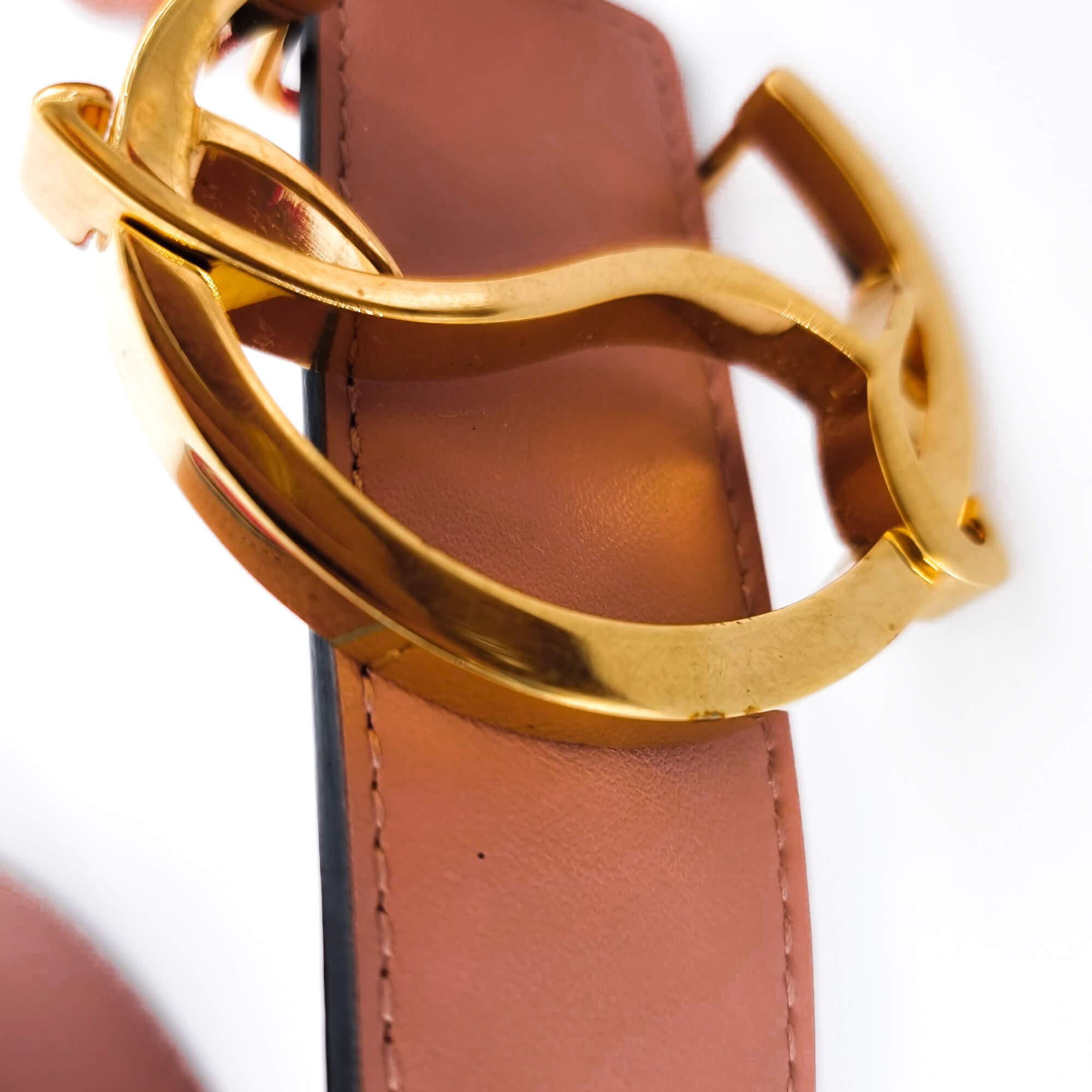 Logo Belt Antic Gold 35 Calf
