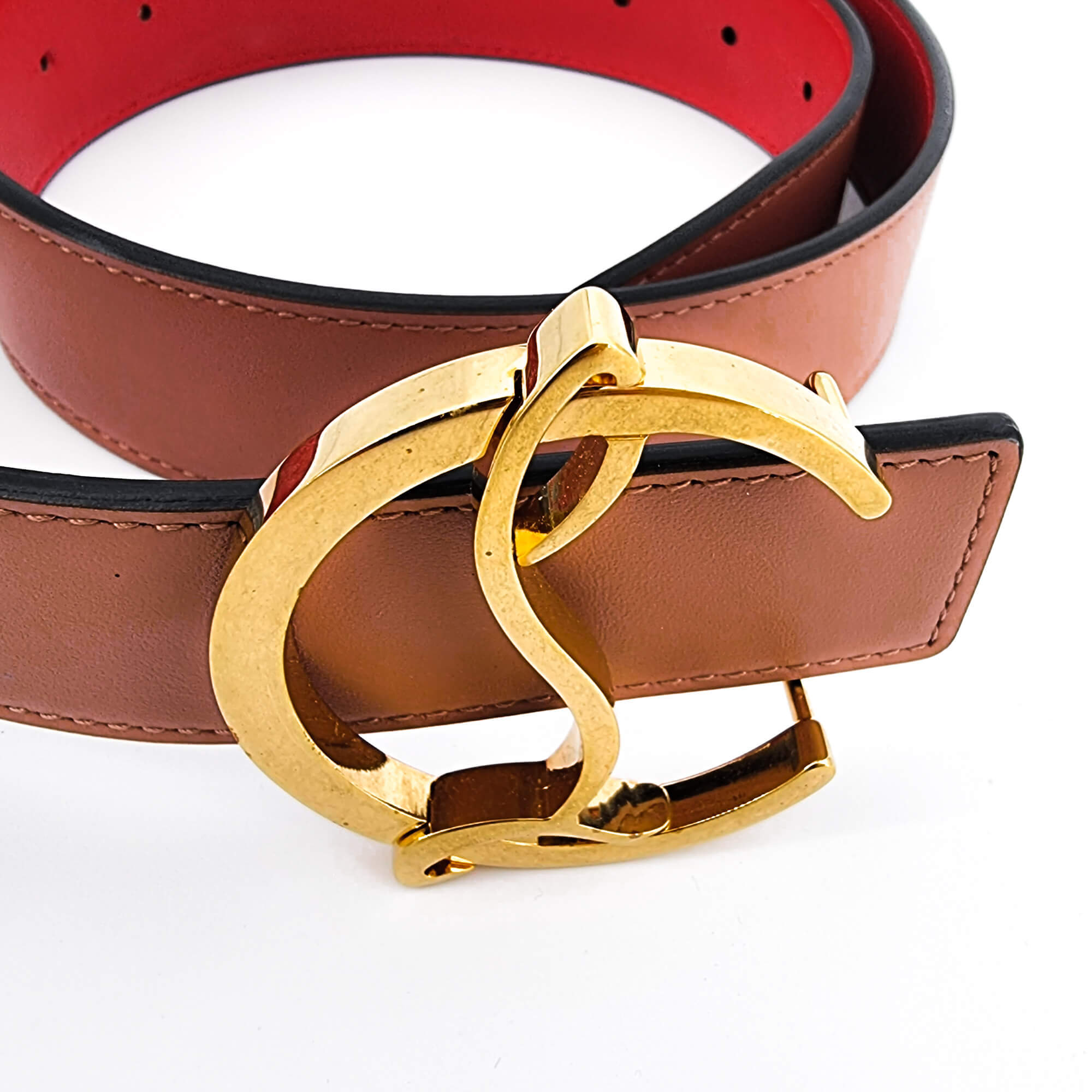 Logo Belt Antic Gold 35 Calf