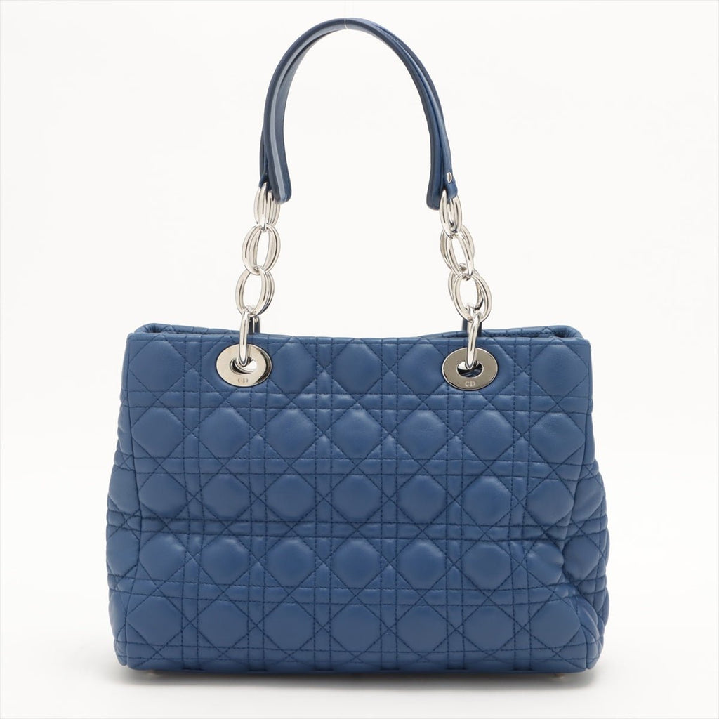 Cannage Leather Blue