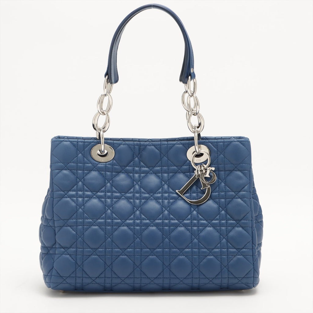 Cannage Leather Blue