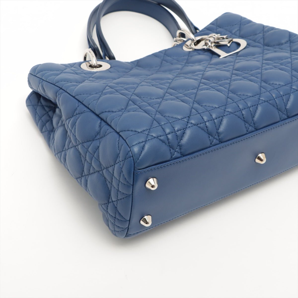 Cannage Leather Blue