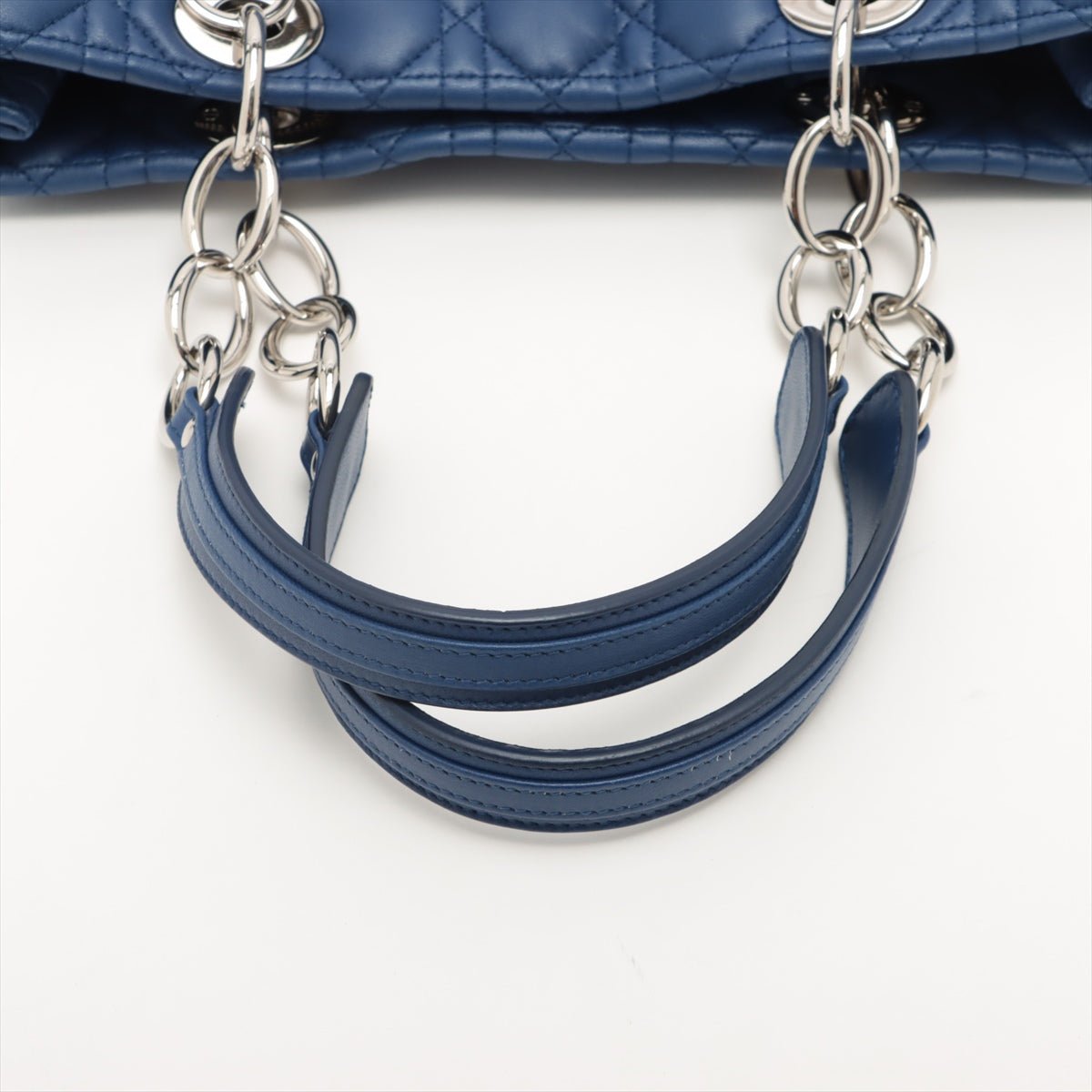 Cannage Leather Blue