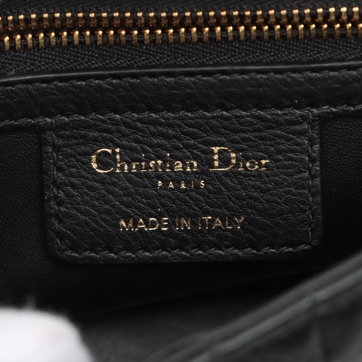 Caro Cannage Small Leather 2-Way Chain Bag Black