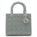 Lady Dior Grey Patent Cannage leather 2-way