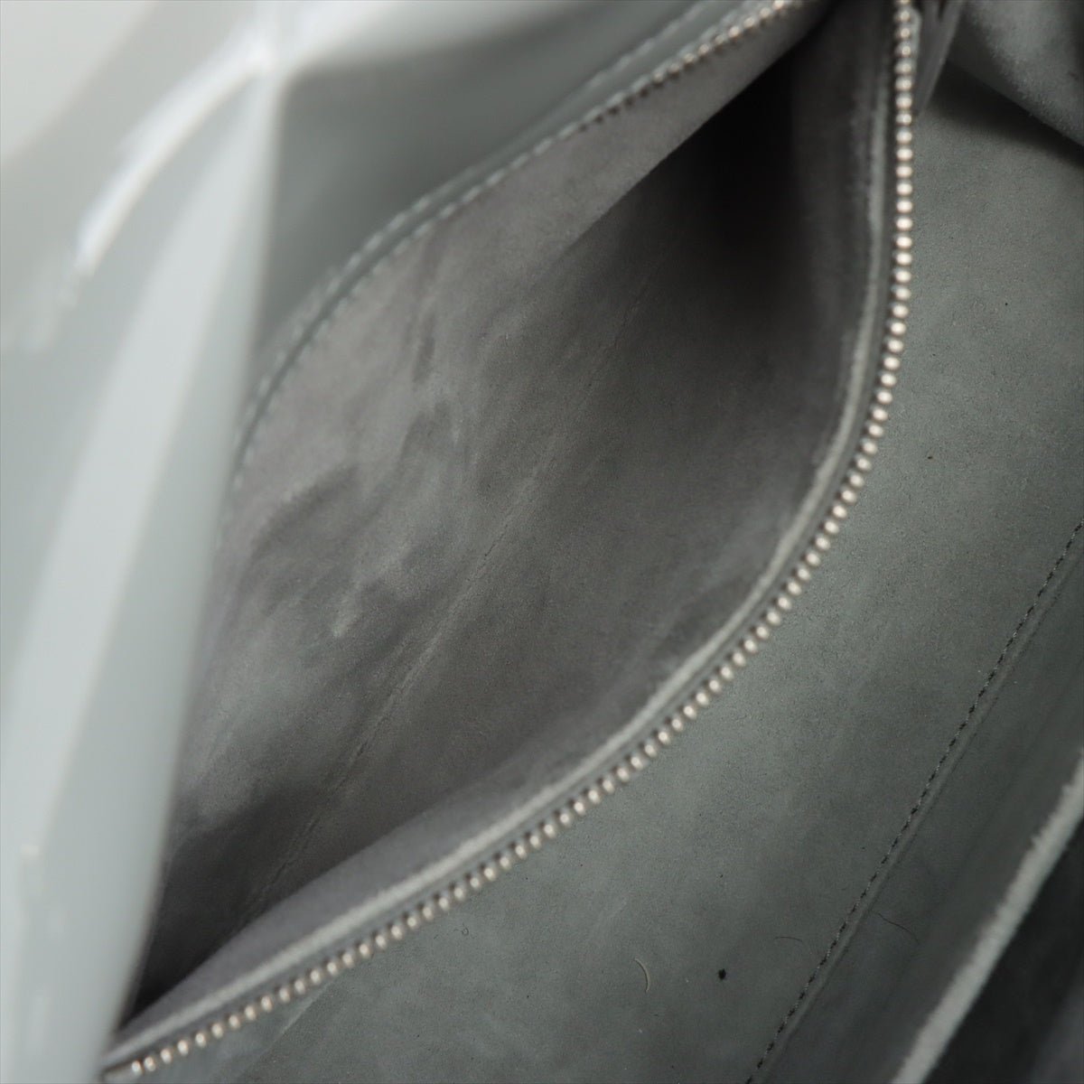 Lady Dior Grey Patent Cannage leather 2-way