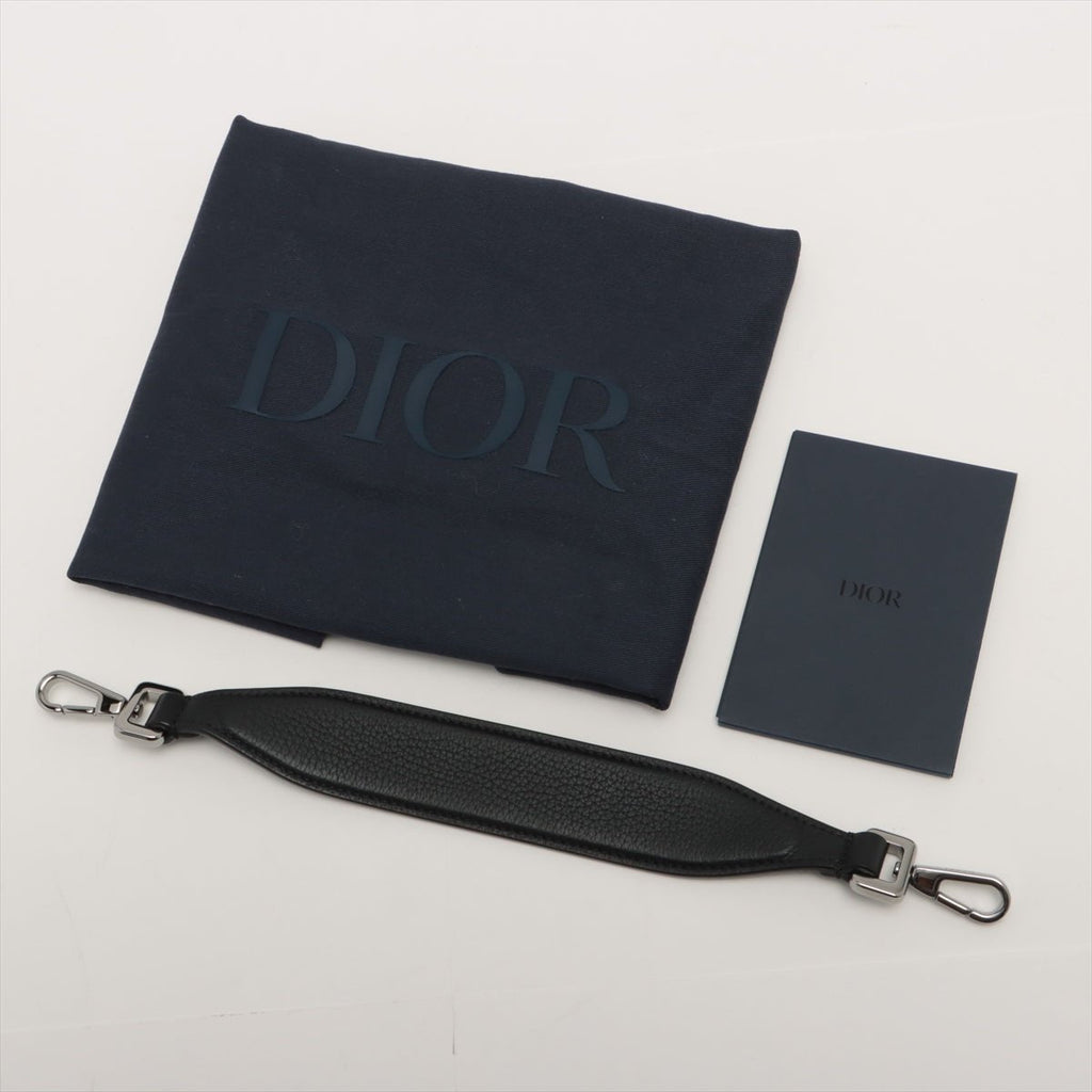 Saddle Soft Bag Black Grained Leather