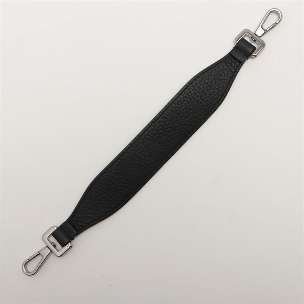 Saddle Soft Bag Black Grained Leather