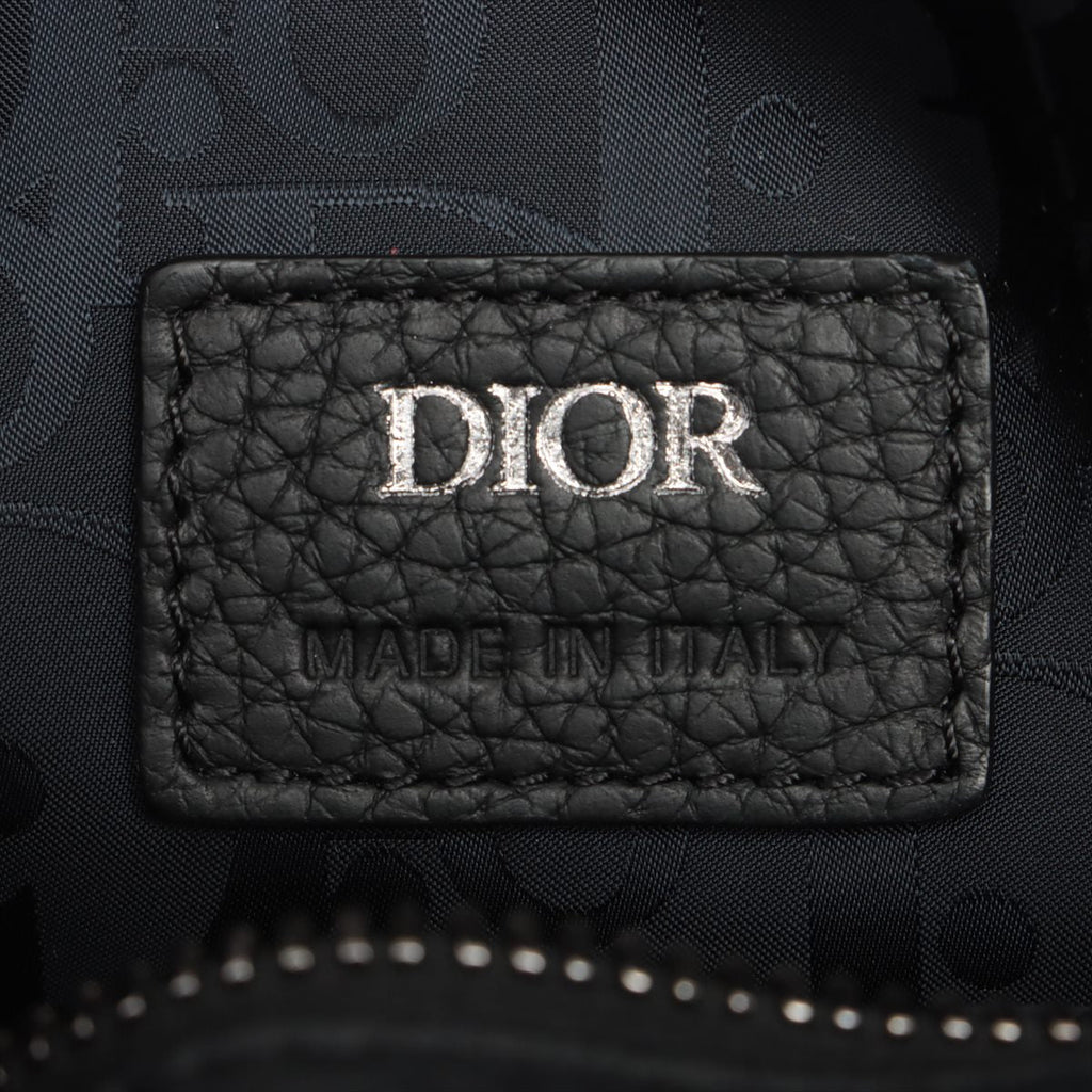 Saddle Soft Bag Black Grained Leather