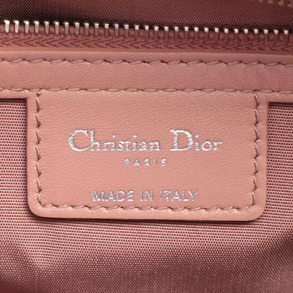Shoulder Bag Cannage Leather Pink