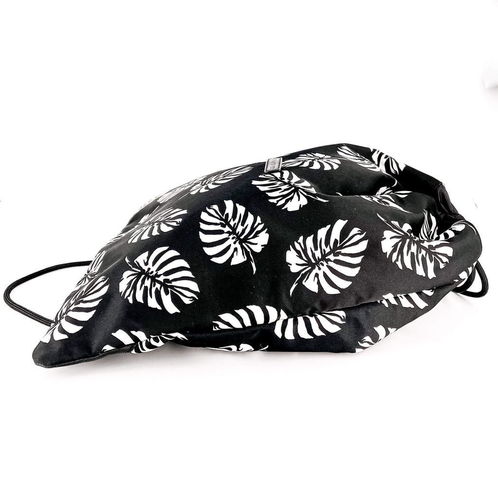 Black and White Nylon Backpack
