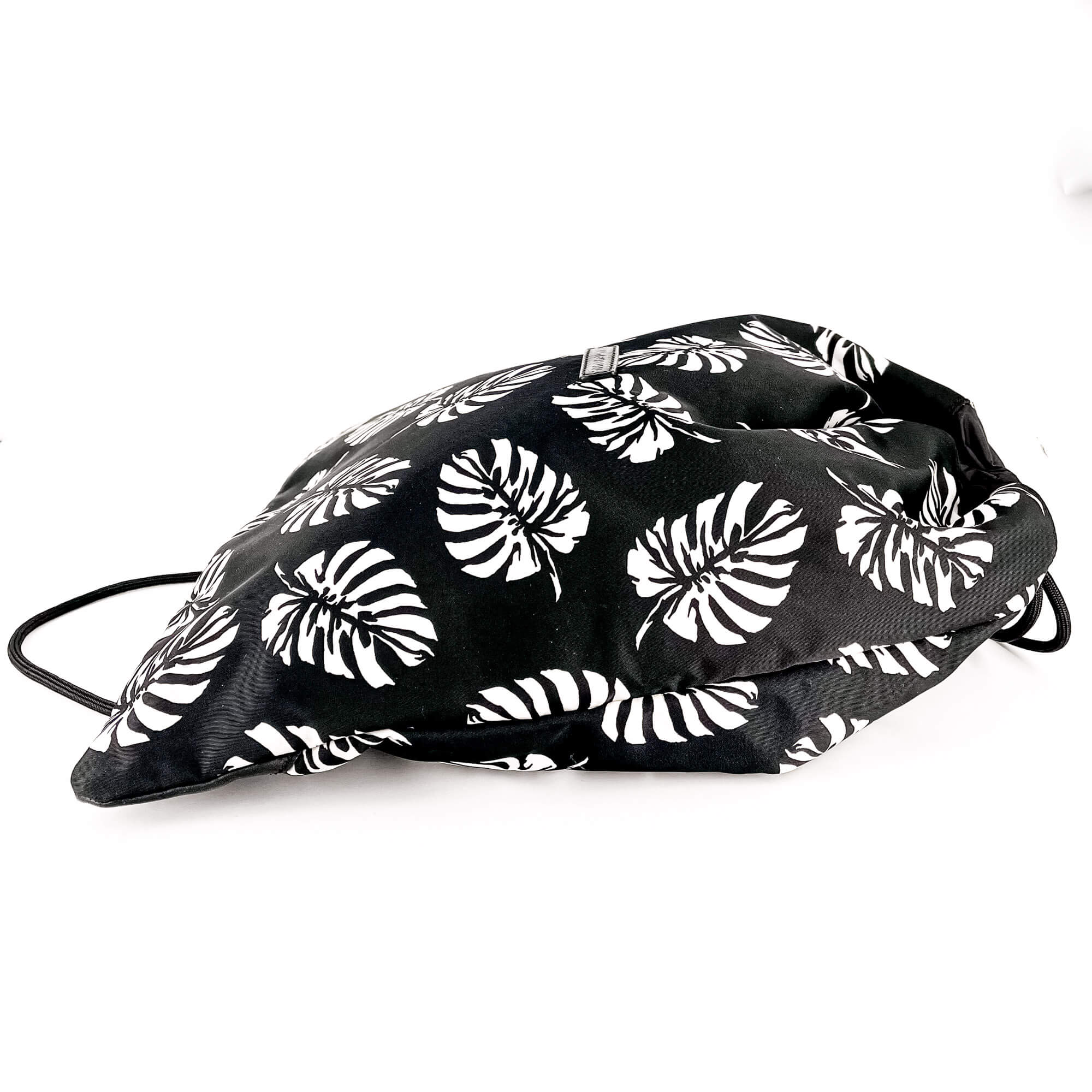 Black and White Nylon Backpack