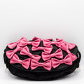 Evening Bag Satin Black and Fucsia