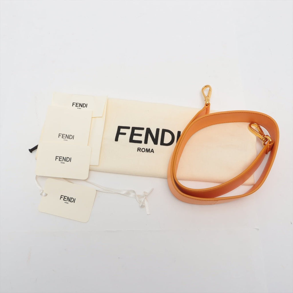 Baguette Nappa Leather Orange 2-Way Bag
