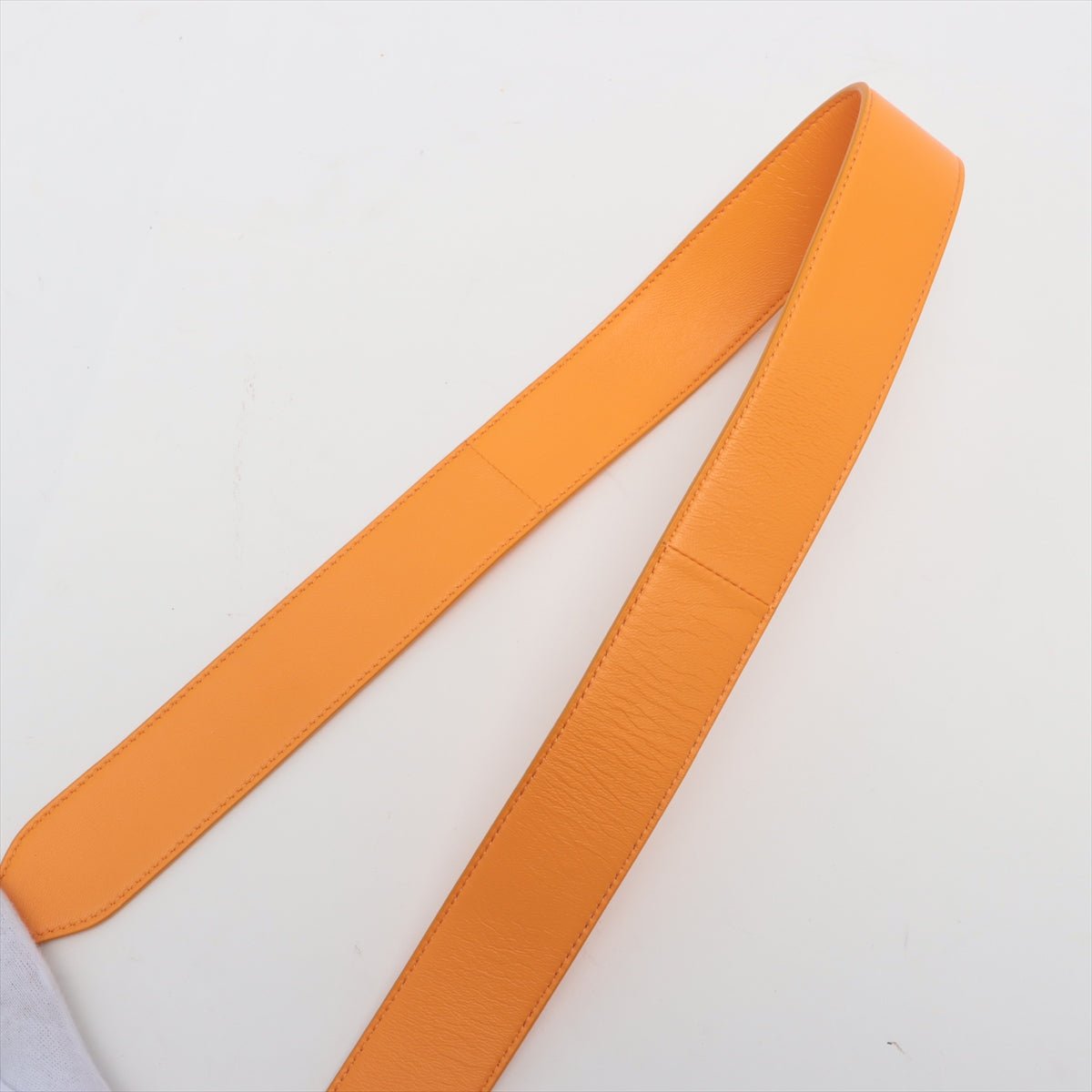 Baguette Nappa Leather Orange 2-Way Bag
