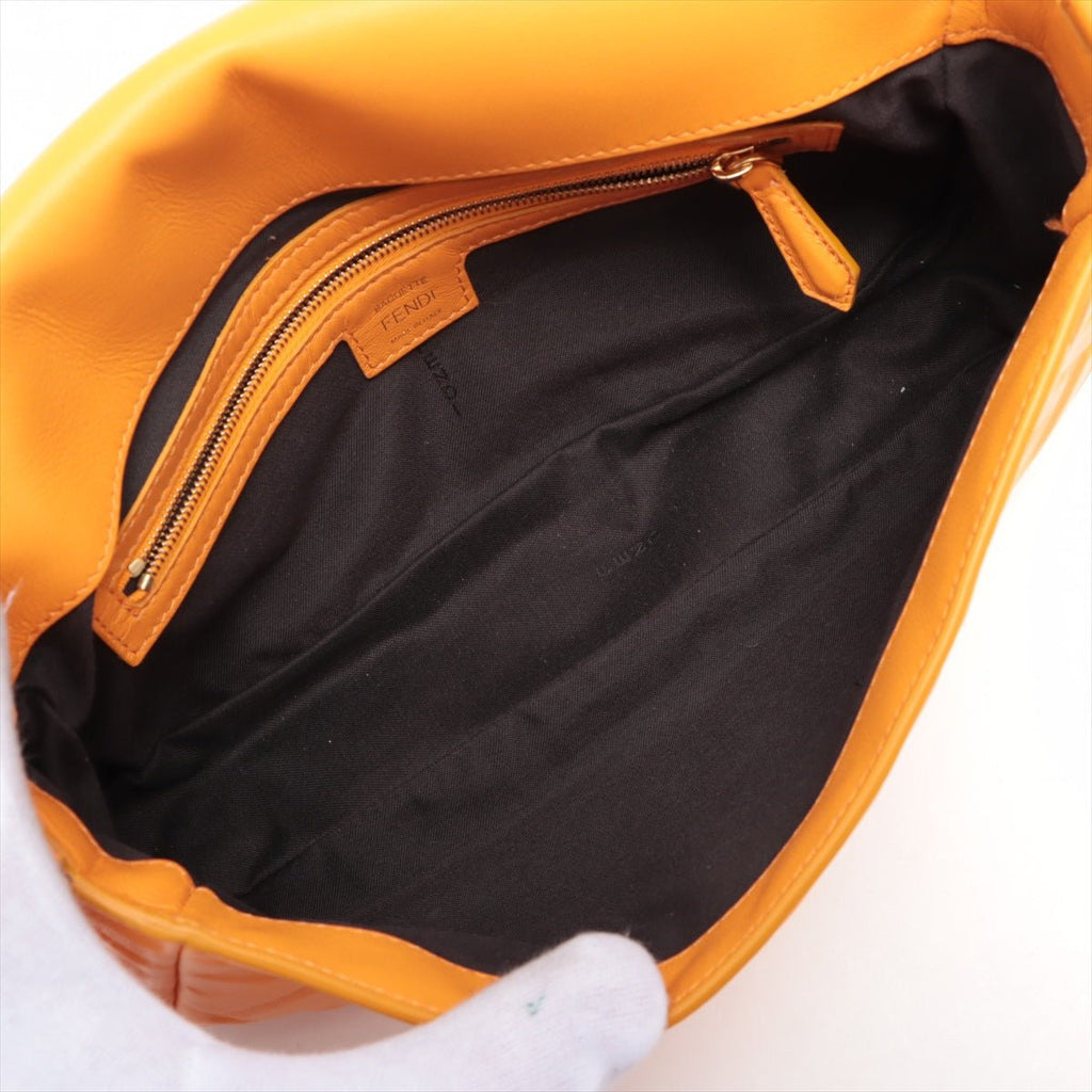 Baguette Nappa Leather Orange 2-Way Bag