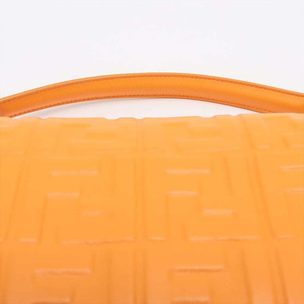 Baguette Nappa Leather Orange 2-Way Bag
