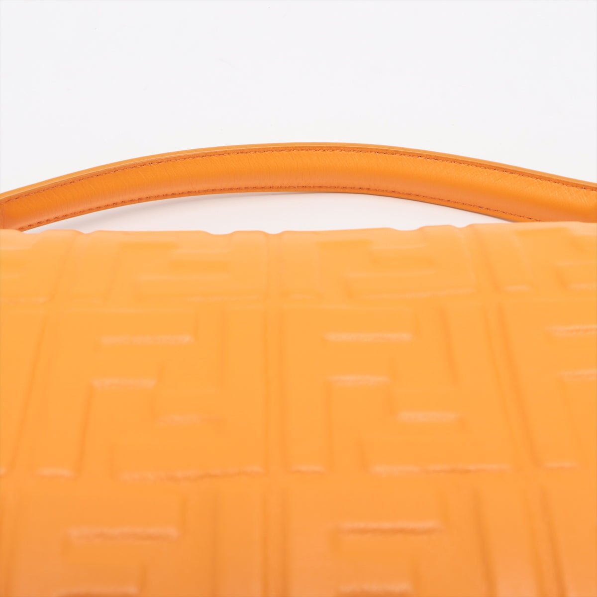 Baguette Nappa Leather Orange 2-Way Bag