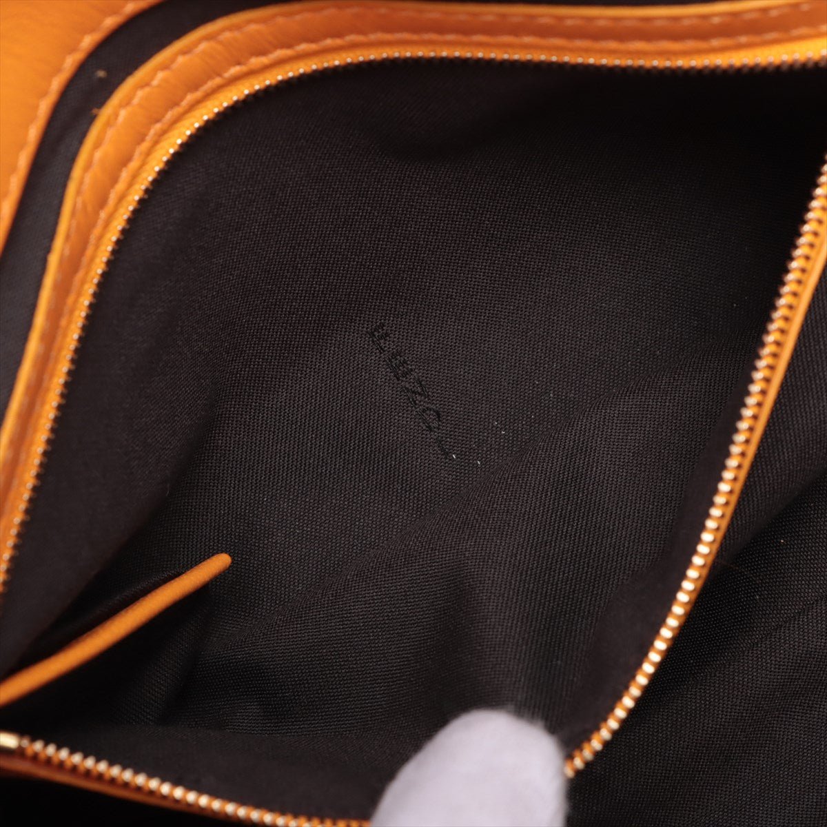 Baguette Nappa Leather Orange 2-Way Bag