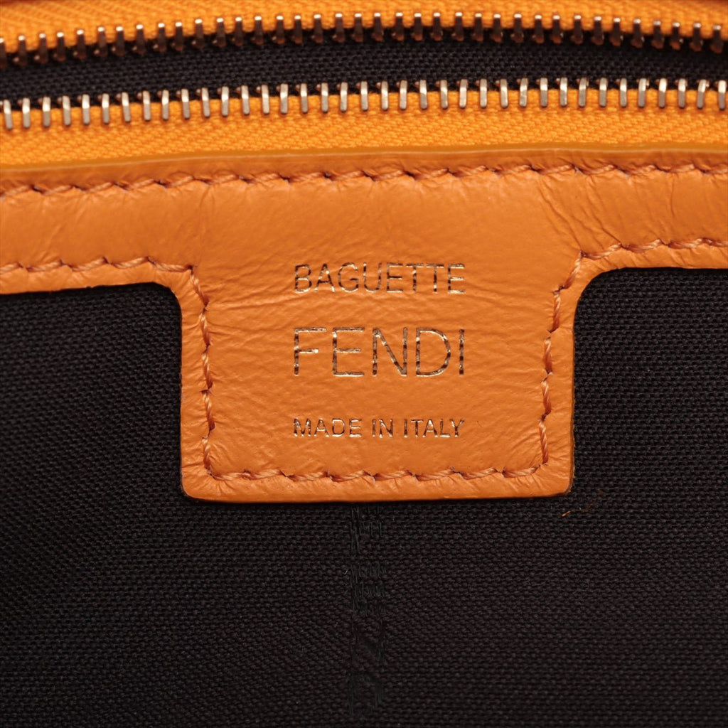 Baguette Nappa Leather Orange 2-Way Bag
