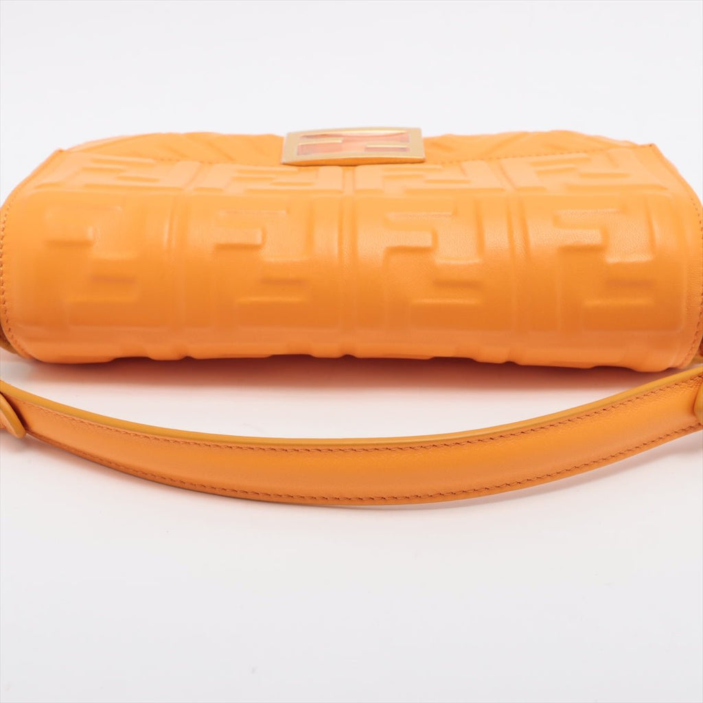 Baguette Nappa Leather Orange 2-Way Bag