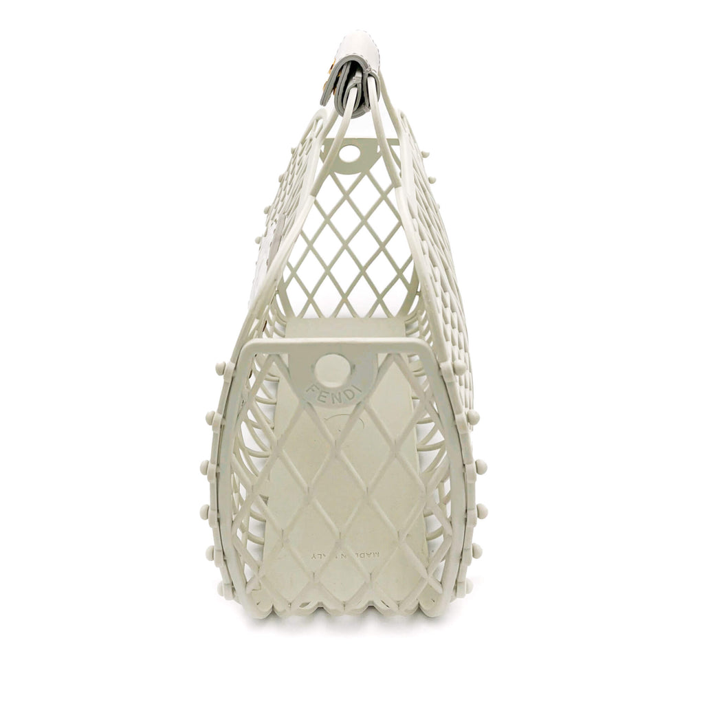 Basket Small Minibag White Recycled Plastic