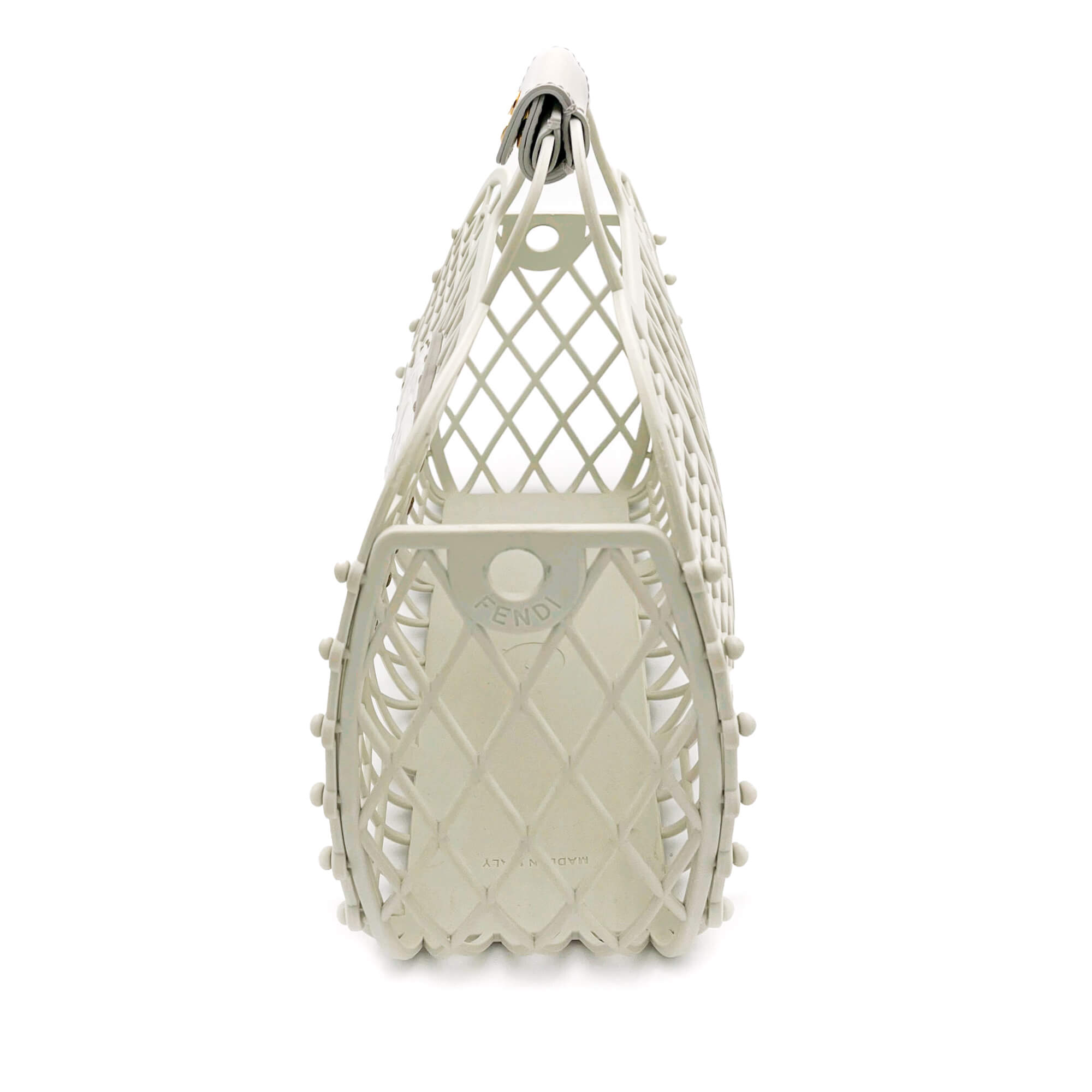 Basket Small Minibag White Recycled Plastic